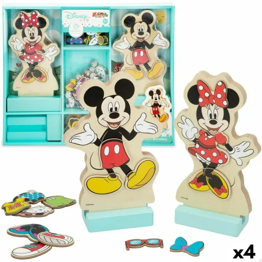 Figuras Disney 54 Peças 4 Unidades 11,5 x 17,5 x 1,2 cm