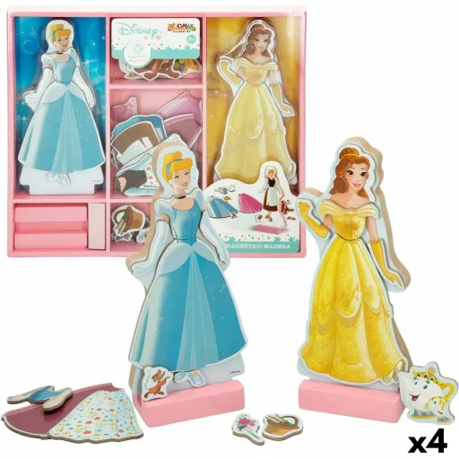 Figuras Disney Princess 45 Peças 4 Unidades 9 x 20,5 x 1,2 cm