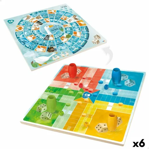 Tabuleiro de Jogo Dos Cavalinhos e da Glória Colorbaby 25 x 1 x 25 cm (25 Peças) (6 Unidades)