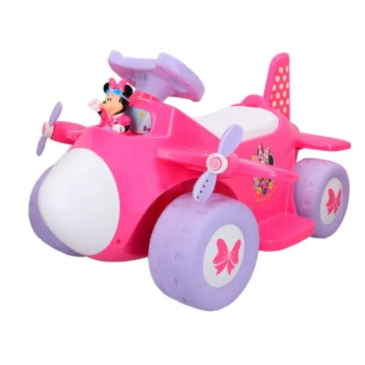 Carro Elétrico para Crianças Minnie Mouse Bateria Avioneta 6 V