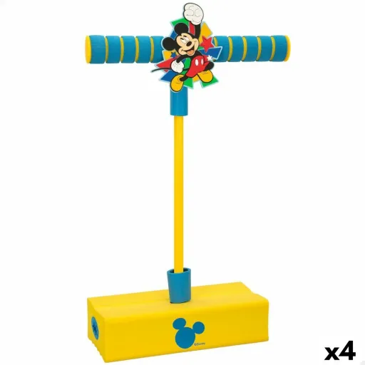 Saltador Pogo Mickey Mouse 3D Amarelo Infantil (4 Unidades)