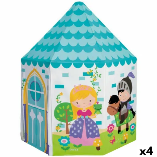 Casa Infantil de Brincar Intex Princesa 104 x 104 x 130 cm (4 Unidades)