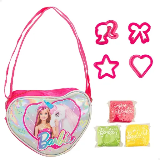 Jogo Criativo de Plasticina Barbie Fashion Bolsa 8 Peças 300 g