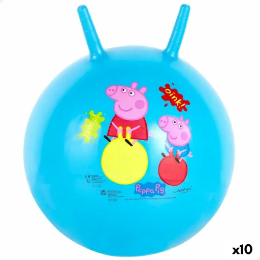 Bola Saltitante Peppa Pig Ø 45 cm Azul (10 Unidades)