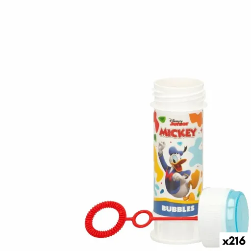 Frasco para Bolas de Sabão Mickey Mouse 60 ml 3,8 x 11,5 x 3,8 cm (216 Unidades)