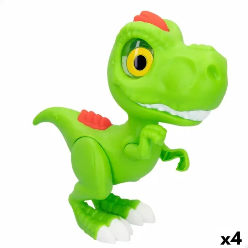 Figura Articulada Funville Dinossauro 23 x 21 x 8 cm 23 x 21,5 x 8,5 cm (4 Unidades)