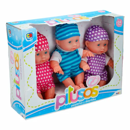 Set Bonecas Colorbaby Pitusos 3 Peças 20 cm 13 x 20 x 6,5 cm 6 Unidades