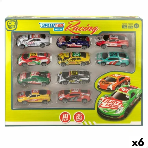 Playset de Veículos Speed & Go 8 x 2,2 x 3,6 cm (6 Unidades)