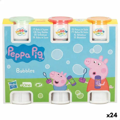 Bubble Blower Set Peppa Pig 3 Peças 60 ml (24 Unidades)