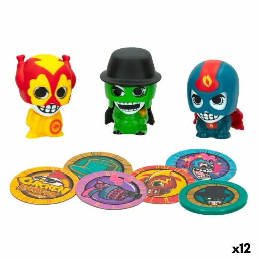 Figuras de Ação Eolo Super Masked 3 x 4,5 x 3,5 cm (12 Unidades)