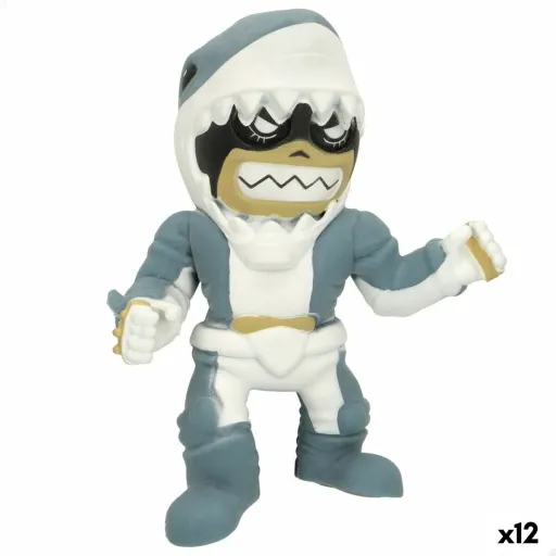 Figuras de Ação Eolo Super Masked Jaw Boy 14 x 16 x 8,5 cm Elástico (12 Unidades)