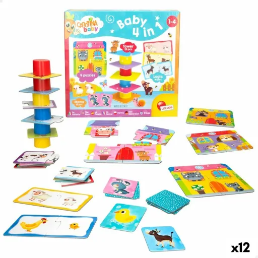 Puzzle Lisciani Carotina Baby 16 x 1 x 16,5 cm Quinta 4 em 1