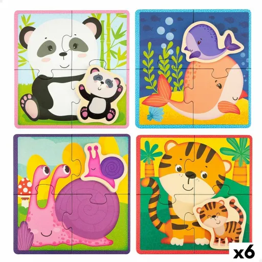 Puzzle Infantil Lisciani Animais 16 Peças 16 x 1 x 16 cm (6 Unidades)