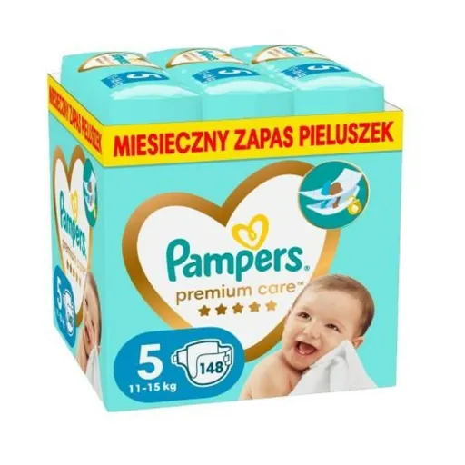 Fraldas Descartáveis Pampers 5 (148 Unidades)