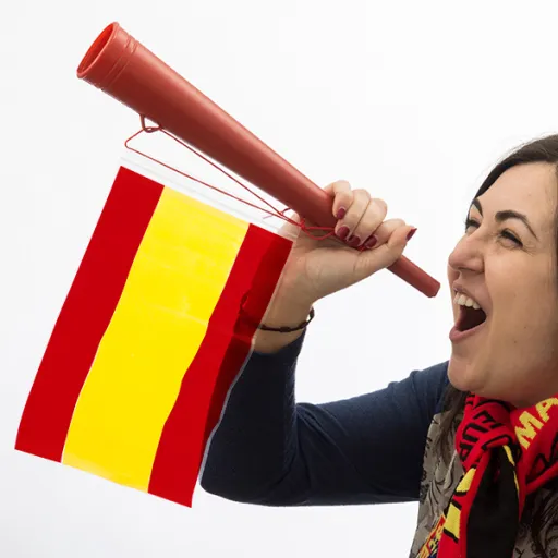 Vuvuzela com a Bandeira da Espanha