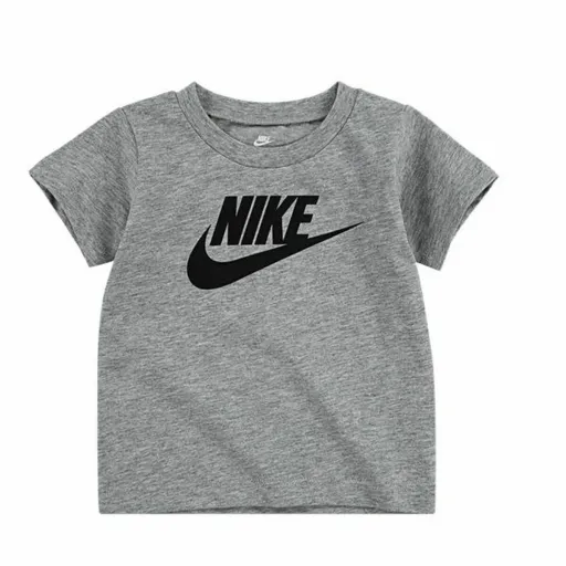 Camisola de Manga Curta Infantil Nike Futura SS Cinzento Escuro