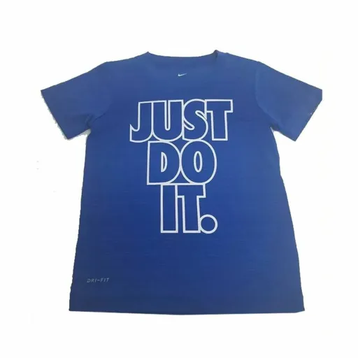 Camisola de Manga Curta Infantil Nike Verbaige Azul