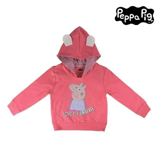 Camisola com Capuz Menina Peppa Pig 74230 Cor de Rosa