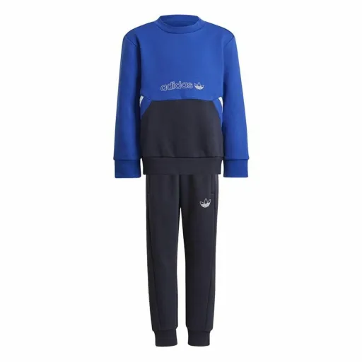 Conjunto Desportivo para Crianças Adidas Crew Azul