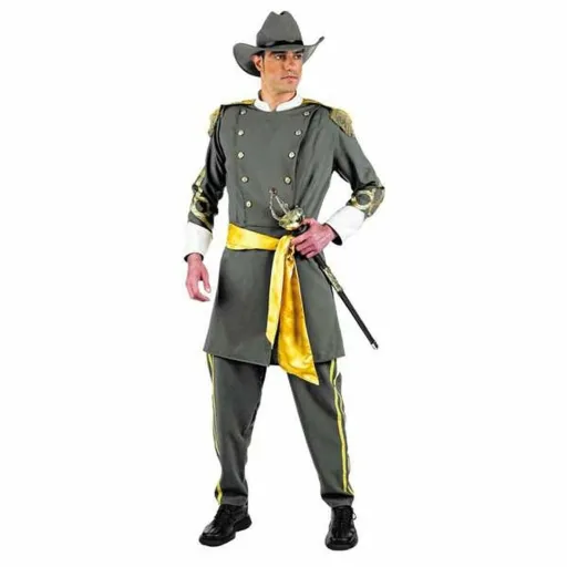 Fantasia para Adultos Limit Costumes Soldado Confederado 4 Peças Multicolor