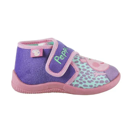 Pantufas Para Crianças 3D Peppa Pig Cor de Rosa Roxo