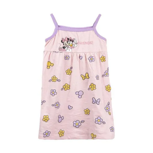 Vestido Minnie Mouse Cor de Rosa Rosa Claro