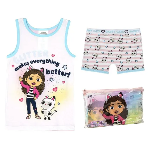 Pijama Infantil Gabby's Dollhouse Cor de Rosa