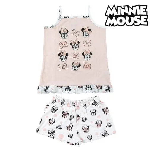 Pijama Infantil Minnie Mouse Cor de Rosa