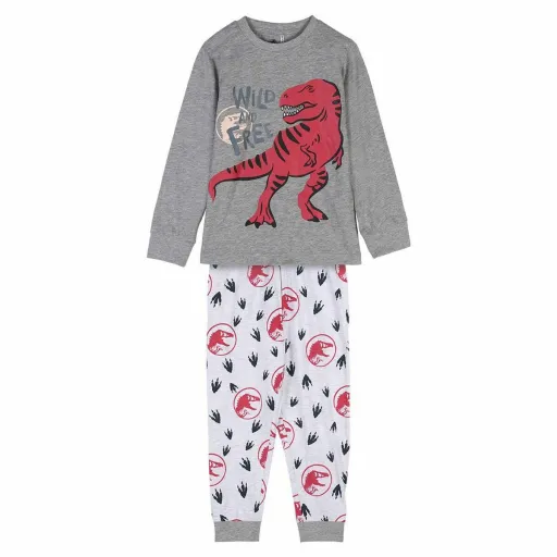 Pijama Infantil Jurassic Park Cinzento