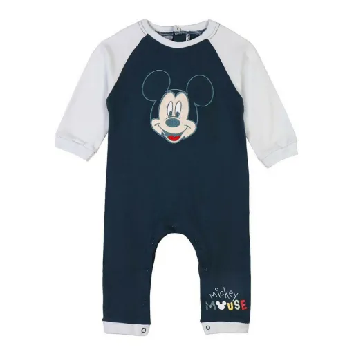 Babygrow de Manga Comprida para Bebé Mickey Mouse Azul