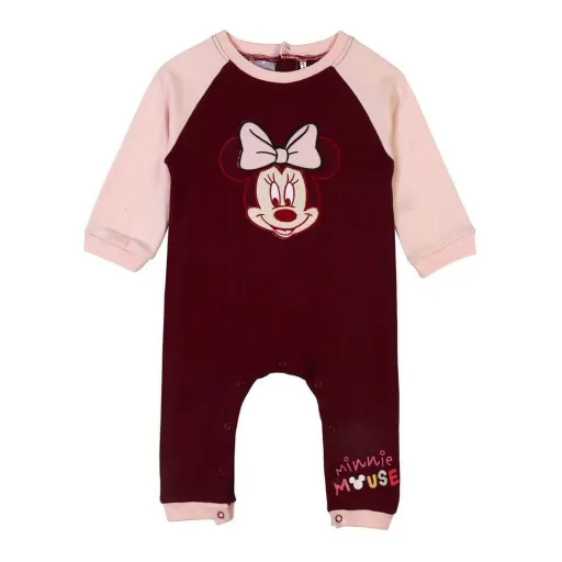 Babygrow de Manga Comprida para Bebé Minnie Mouse Grená