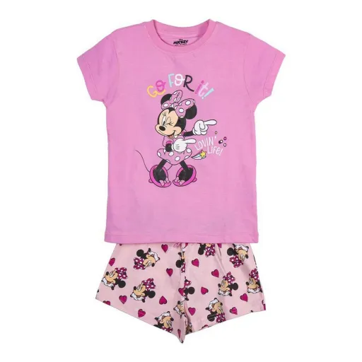 Pijama de Verão Minnie Mouse Cor de Rosa