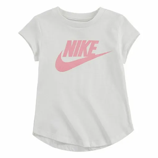 Camisola de Manga Curta Infantil Nike Futura SS Branco