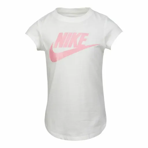 Camisola de Manga Curta Infantil Nike  Futura SS Branco