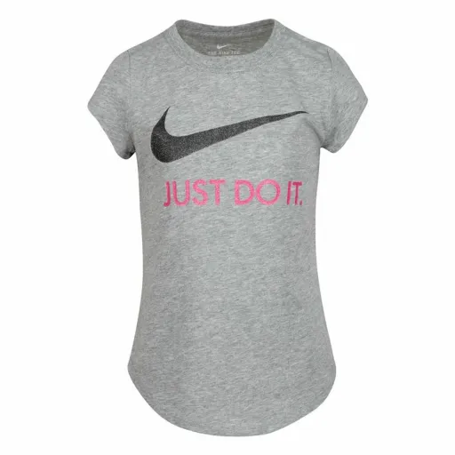 Camisola de Manga Curta Infantil Nike  Swoosh JDI Cinzento