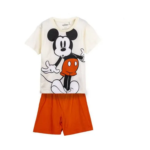 Pijama Infantil Mickey Mouse Bege