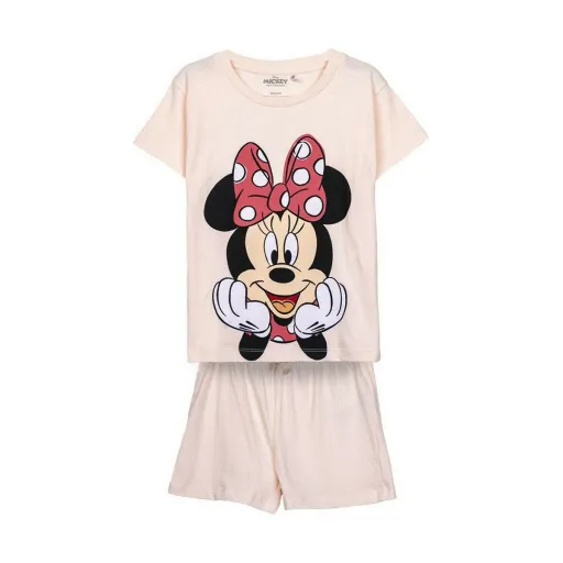 Pijama Infantil Minnie Mouse Cor de Rosa Rosa Claro