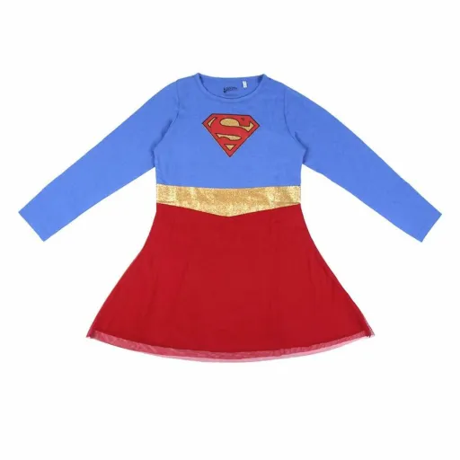 Vestido Superman Azul Vermelho