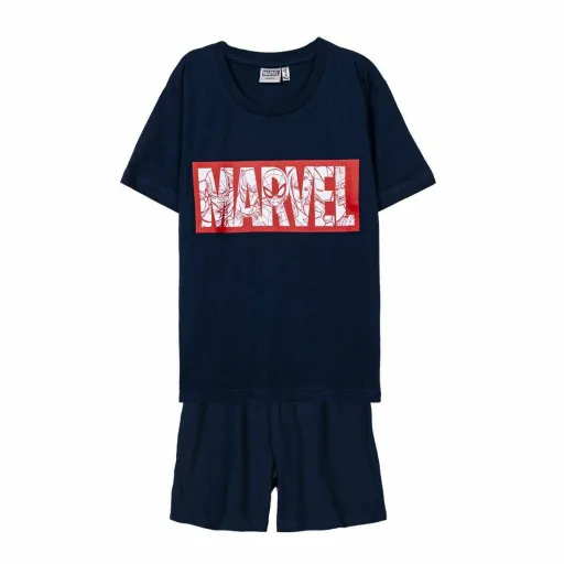 Pijama Infantil Marvel Azul Escuro