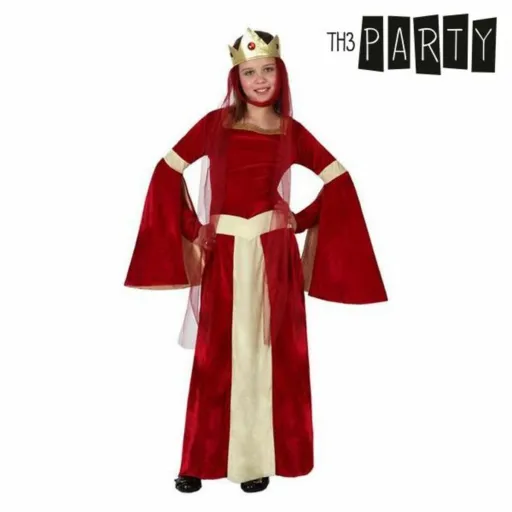 Fantasia para Crianças Dama Medieval Vermelho