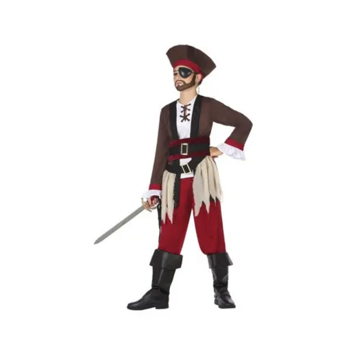 Fantasia para Crianças Multicolor Piratas (4 Peças)