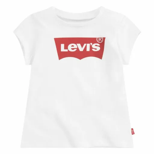 Camisola de Manga Curta Infantil Levi's Batwing Logo Branco