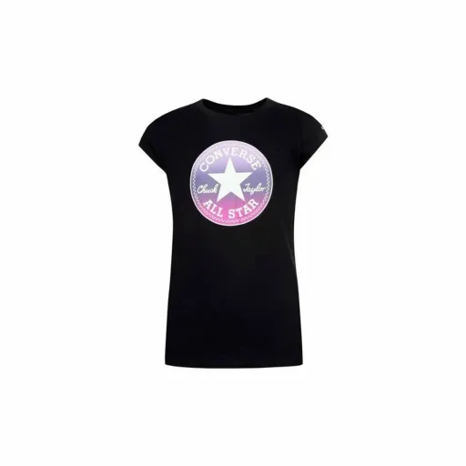 Camisola de Manga Curta Infantil Converse Chuck Patch GFX Preto