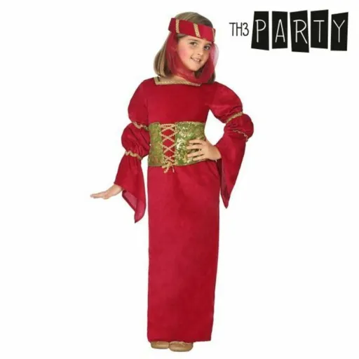 Fantasia para Crianças Dama Medieval Vermelho