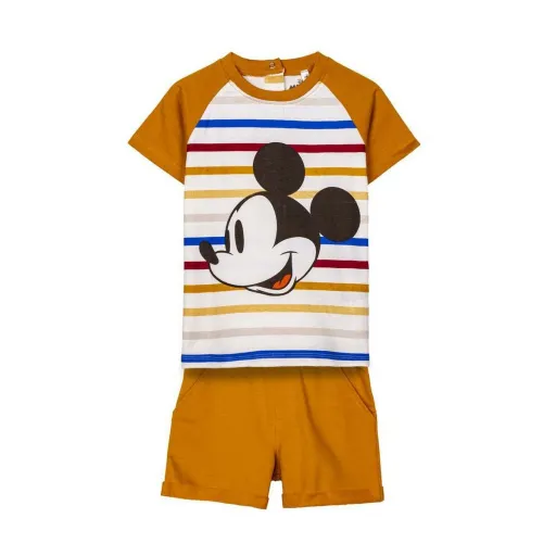 Conjunto de Vestuário Mickey Mouse Mostarda Infantil