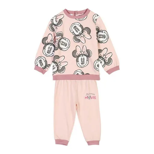 Fato de Treino Infantil Minnie Mouse Cor de Rosa Ocre