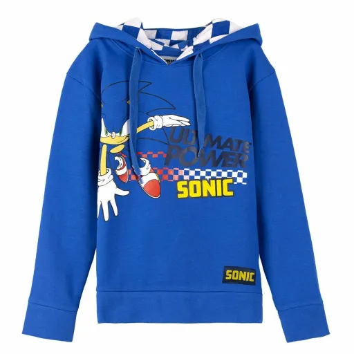 Camisola com Capuz Menina Sonic Azul