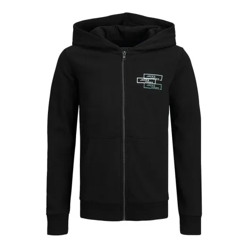 Polar com Capuz Criança Jack & Jones JCOSPACE LOGO SWEAT 12221210 Preto