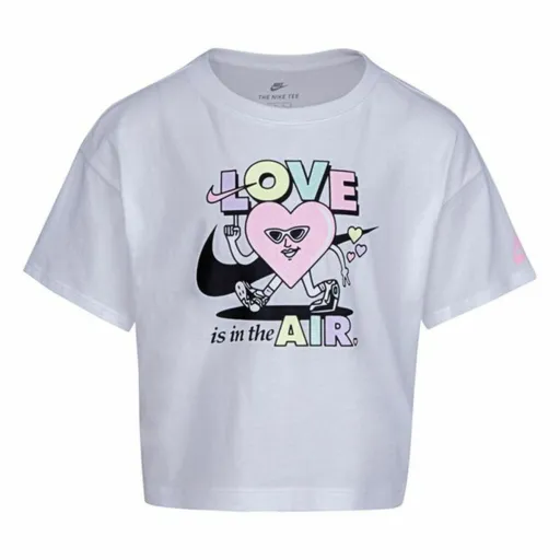 Camisola de Manga Curta Infantil Nike Knit Girls Lilás