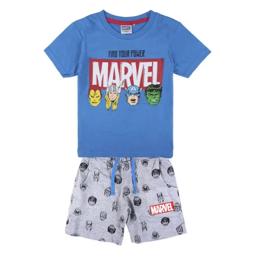 Conjunto de Vestuário The Avengers Azul Cinzento